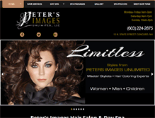 Tablet Screenshot of petersimagesalon.com